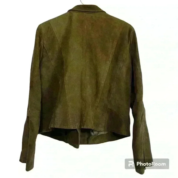 Kenneth Cole 100% leather brown jacket. Women’s size‎ large - Picture 2 of 14